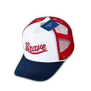 NEW Adult Embroidered BRAVE Trucker Hat